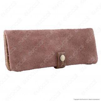 Original Kavatza Mini Pouch Brownie MP04 Portatabacco in Vera Pelle