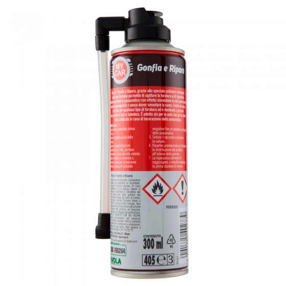 Gonfia e Ripara Schiuma Attiva per Pneumatici 300 ml My Car