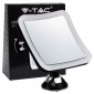V-Tac VT-7573 Lampada LED a Specchio Ingrandimento 10x con Ventosa di Fissaggio 3,2W Orientabile Colore Nero - SKU 6630