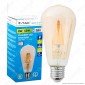 Immagine 1 - V-Tac VT-1968 Lampadina LED E27 8W Bulb ST64 Filamento - SKU 4421