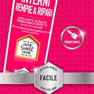 Pattex Interni Riempie e Ripara Sigillante Acrilico con Applicatore -