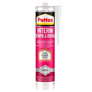 Pattex Interni Riempie e Ripara Sigillante Acrilico con Applicatore -