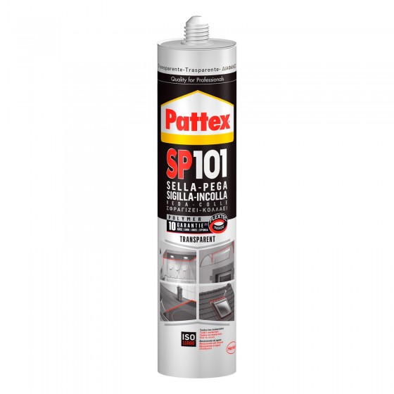 Pattex SP 101 Sigillante Elastico Trasparente - Flacone da 280ml Pattex SP 101 Sigillante Elastico Trasparente - Flacone da 280ml