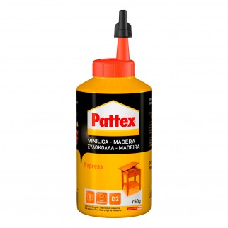 Pattex Colla Vinilica Express per Tutti i Tipi di Legno - Flacone da