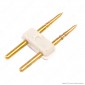 Immagine 2 - V-Tac Connettore 2 PIN per Strisce LED Neon Flex Con Cavi a Saldare -