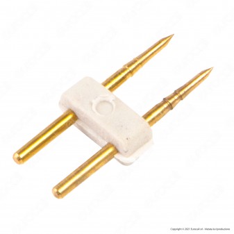 V-Tac Connettore 2 PIN per Strisce LED Neon Flex Con Cavi a Saldare -