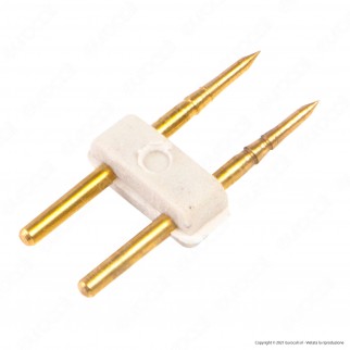 V-Tac Connettore 2 PIN per Strisce LED Neon Flex Con Cavi a Saldare -