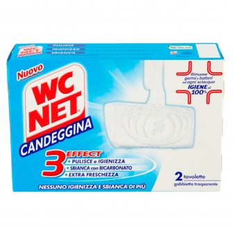 WC Net Candeggina Detergente Solido per il WC - Confezione da 2 Tavolette