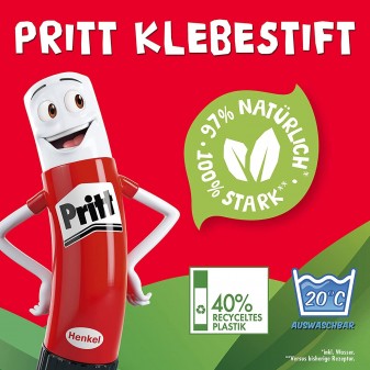 Pritt Original Stick Colla Trasparente - Confezione da 5 Flaconi da