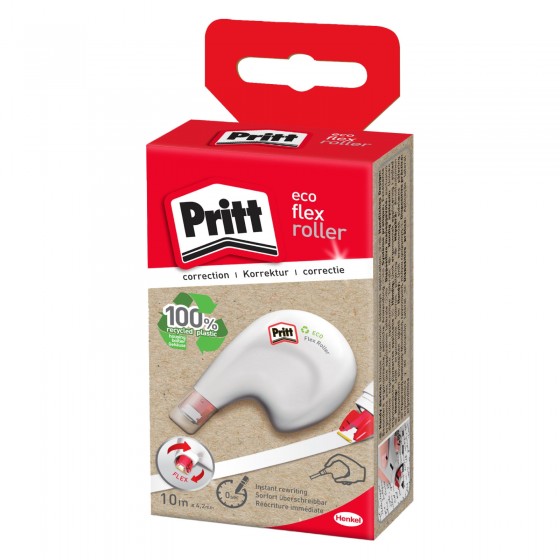 Pritt Eco Flex Correttore a Nastro - Confezione con Roller da 10 Metri Pritt Eco Flex Correttore a Nastro - Confezione con Roller da 10 Metri