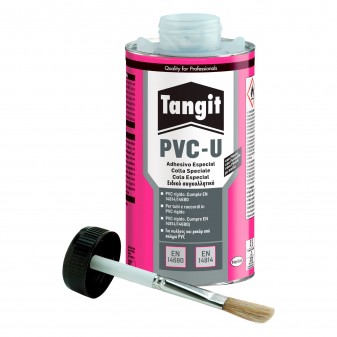 Tangit PVC-U Adesivo Speciale per Tubature con Pennello - Latta da 1