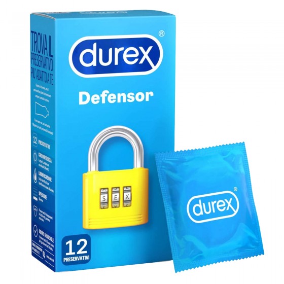 Preservativi Durex Defensor - Scatola 12 Profilattici Preservativi Durex Defensor - Scatola 12 Profilattici