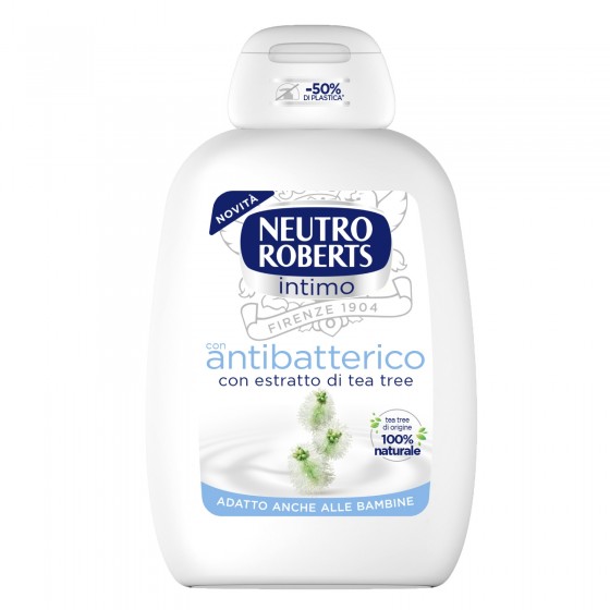 Neutro Roberts Detergente Intimo Antibatterico con Estratti di Tea Tree - Flacone da 200ml