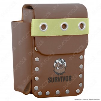 ChillingTime Survivor Porta Pacchetto in Eco Pelle con Porta