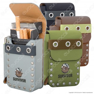 ChillingTime Survivor Porta Pacchetto in Eco Pelle con Porta