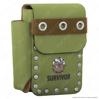 ChillingTime Survivor Porta Pacchetto in Eco Pelle con Porta