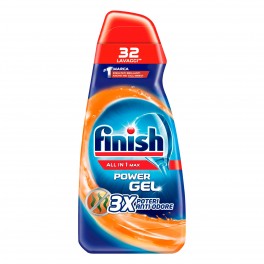 Finish PowerGel Tutto in 1 Max Anti-Odore per Lavastoviglie - Flacone