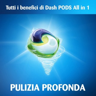 Dash Pods All in One Detersivo in Capsule per Lavatrice - Confezione