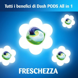 Dash Pods All in One Detersivo in Capsule per Lavatrice - Confezione