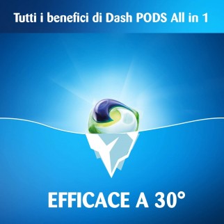 Dash Pods All in One Detersivo in Capsule per Lavatrice - Confezione