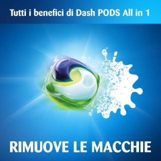 Dash Pods All in One Detersivo in Capsule per Lavatrice - Confezione