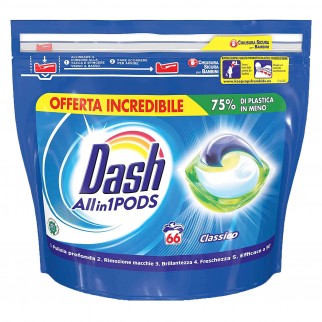 Dash Pods All in One Detersivo in Capsule per Lavatrice - Confezione