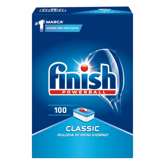Finish Powerball Classic per Lavastoviglie - 100 Pastiglie Finish Powerball Classic per Lavastoviglie - 100 Pastiglie