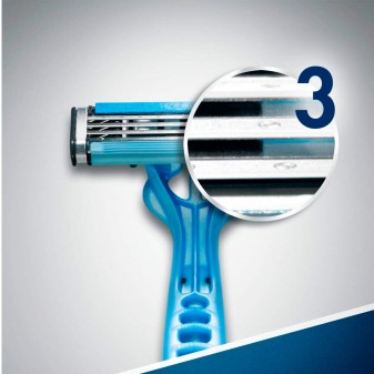 Gillette Blue3 Rasoio Uomo Usa e Getta 3 Lame - Confezione da 6 Pezzi
