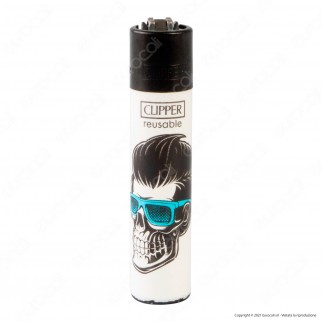 Clipper Large Fantasia Skulls Heads 1 - Box da 48 Accendini