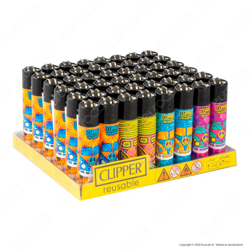 Clipper Large Fantasia Vans Summer - Box da 48 Accendini [TERMINATO]