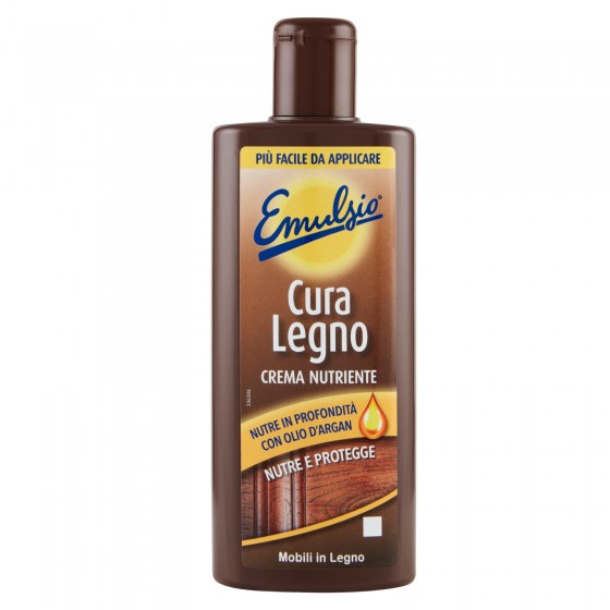 Emulsio Cura Legno Crema Nutriente con Olio d'Argan Protegge i Mobili Emulsio Cura Legno Crema Nutriente con Olio d'Argan Protegge i Mobili