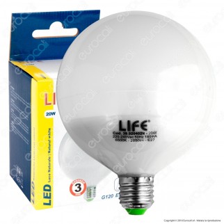 Life Serie GF Lampadina LED E27 20W Globo G120 - mod. 39.920402C /
