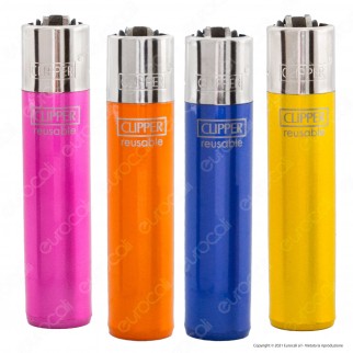 Clipper Large Crystal Rainbow - Serie da 4 Accendini