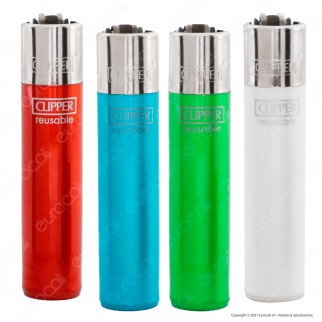 Clipper Large Crystal Rainbow - Serie da 4 Accendini