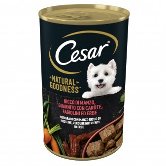 Cesar Natural Goodness Cibo per Cani con Manzo Carote Fagiolini e