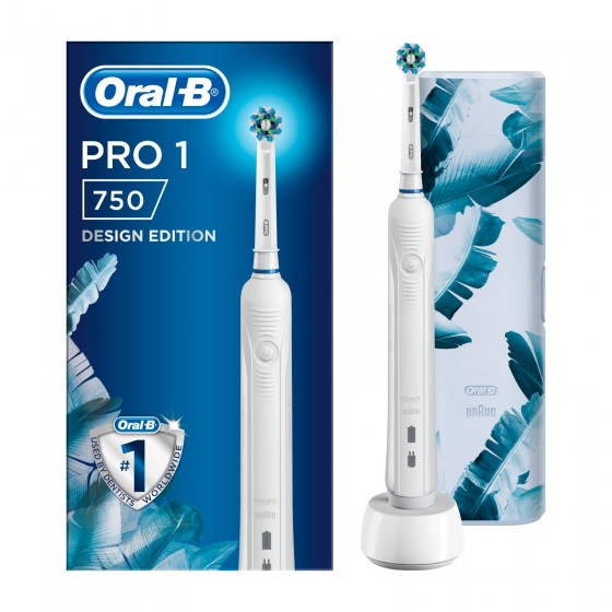 Oral-B Pro 1 750 Design Edition Spazzolino Elettrico con Testina e Oral-B Pro 1 750 Design Edition Spazzolino Elettrico con Testina e