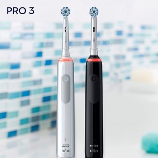 Oral B Pro 3 3900 Duo White & Black - 2 Spazzolini Elettrici