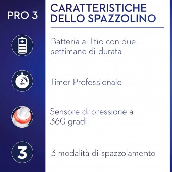 Oral B Pro 3 3900 Duo White & Black - 2 Spazzolini Elettrici
