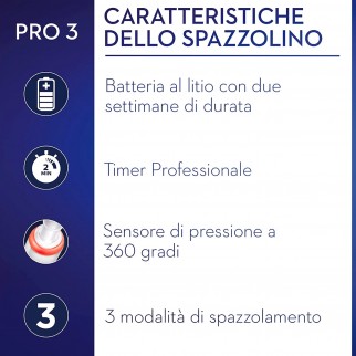 Oral B Pro 3 3900 Duo White & Black - 2 Spazzolini Elettrici