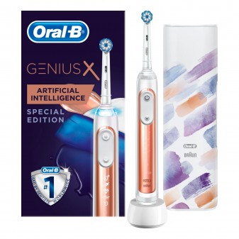 Oral-B Genius X Special Edition Spazzolino Elettrico Ricaricabile Oro