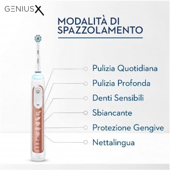 Oral-B Genius X Special Edition Spazzolino Elettrico Ricaricabile Oro
