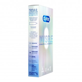 Preservativi Durex Invisible Ultra Sottile - Scatola 6 pezzi