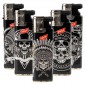 Accendini Turboflame Maxi Prof Skulls - Serie da 5 Accendini