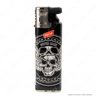 Accendini Turboflame Maxi Prof Skulls - Serie da 5 Accendini