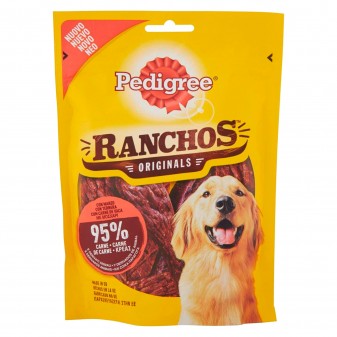Pedigree Ranchos Originals Snack per Cani con 95% di Carne al Gusto di Manzo - Confezione da 70g