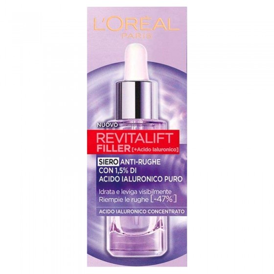 L'Oréal Paris Revitalift Filler Siero Viso Azione Rimpolpante e L'Oréal Paris Revitalift Filler Siero Viso Azione Rimpolpante e