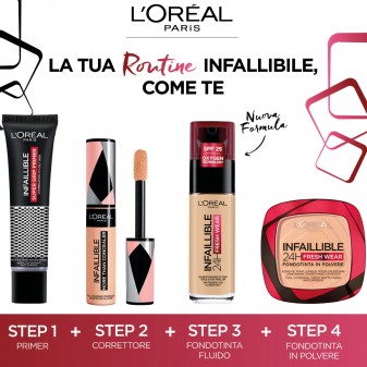 L'Oréal Paris Infaillible 24H Fresh Wear Fondotinta Liquido Coprente