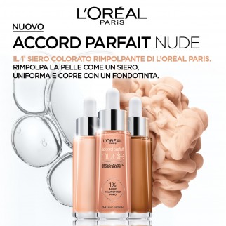 L'Oréal Paris Accord Parfait Nude Siero Rimpolpante Colorato Colore