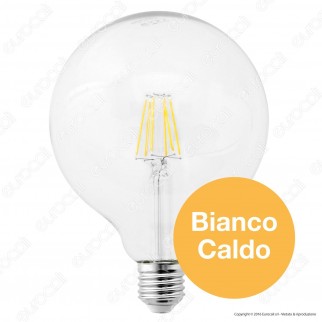 Century Incanto Lampadina LED E27 8W Globo G125 Filamento [TERMINATO]