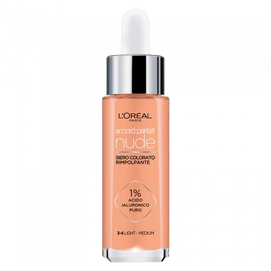 L'Oréal Paris Accord Parfait Nude Siero Rimpolpante Colorato Colore L'Oréal Paris Accord Parfait Nude Siero Rimpolpante Colorato Colore